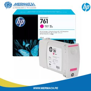 TINTA HP 761 CM993A MAGENTA 400ML DESIGNJET T7100/T7200