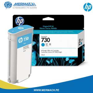 TINTA HP 730 P2V62A CYAN 130ML DESIGNJET T1600/T1700/T2600MFP