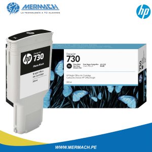 TINTA HP 730 P2V73A PHOTO BLACK 300ML DESIGNJET T1600/T1700/T2600MFP