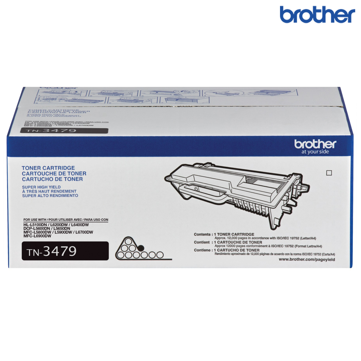 TONER BROTHER TN-3479 HL-L5100DN 12K PAG. - Imagen 2
