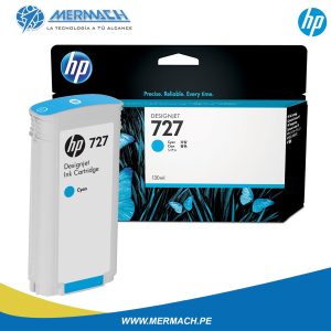 TINTA HP 727 B3P19A CYAN 130ML DESIGNJET T1500/T920/T2500