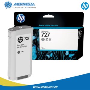 TINTA HP 727 B3P24A GRAY 130ML DESIGNJET T1500/T920/T2500