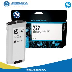 TINTA HP 727 B3P22A MATTE BLACK 130ML DESIGNJET T1500/T920/T2500