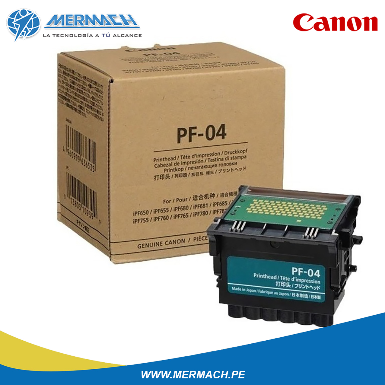 CABEZAL DE IMPRESION CANON PF-04 PARA IMAGEPROGRAF IPF650/IPF655/IPF750/IPF755/iPF680