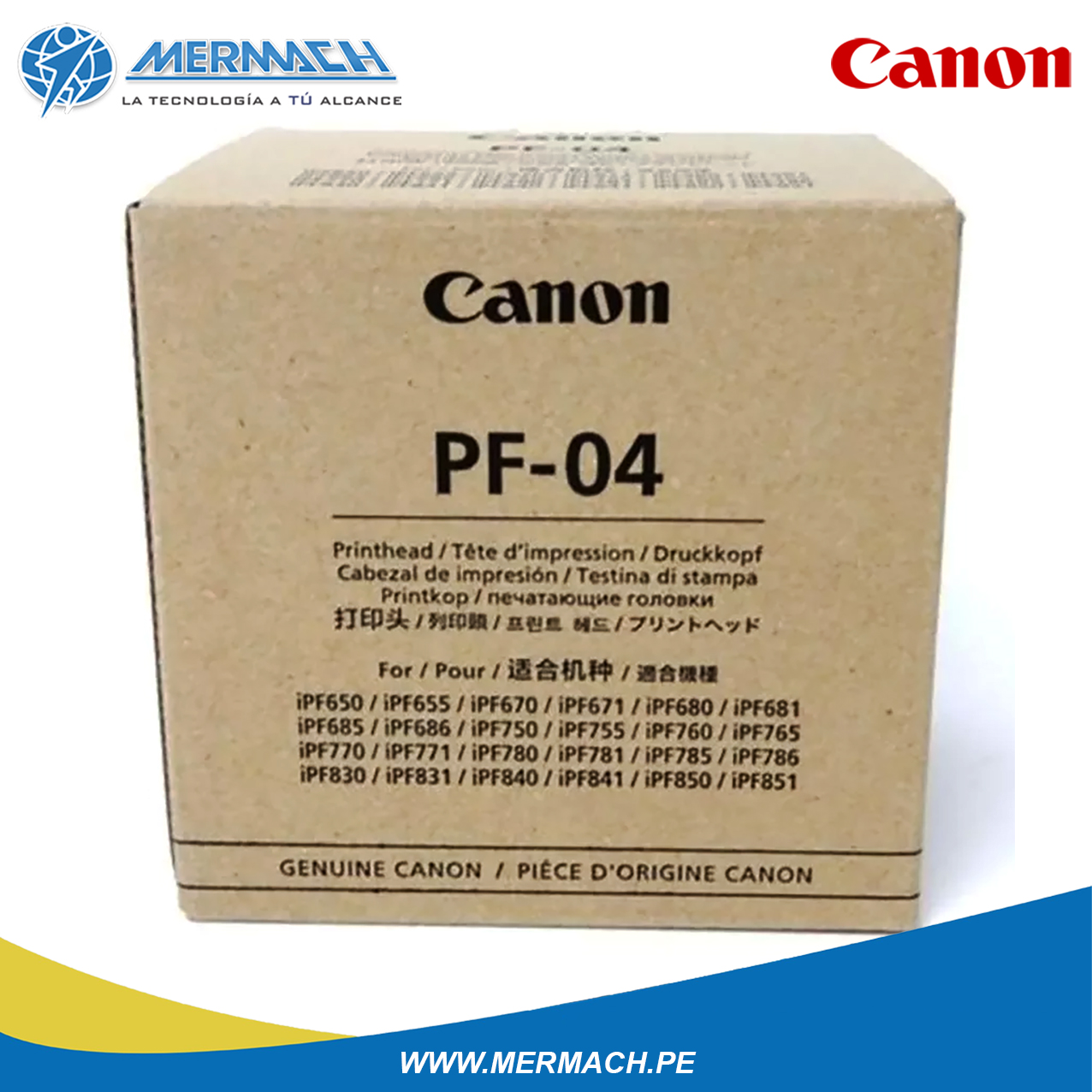 CABEZAL DE IMPRESION CANON PF-04 PARA IMAGEPROGRAF IPF650/IPF655/IPF750/IPF755/iPF680 - Imagen 2