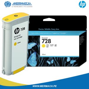 TINTA HP 728 F9J65A YELLOW 130ML DESIGNJET T730/T830MFP