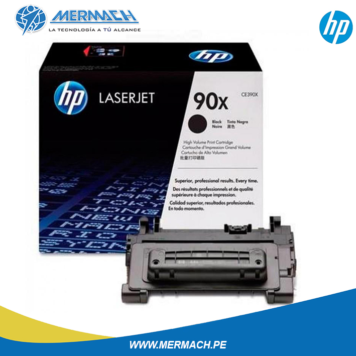 TONER HP 90X CE390X BLACK LASER JET M4555MFP ALTA CAPACIDAD - Imagen 2