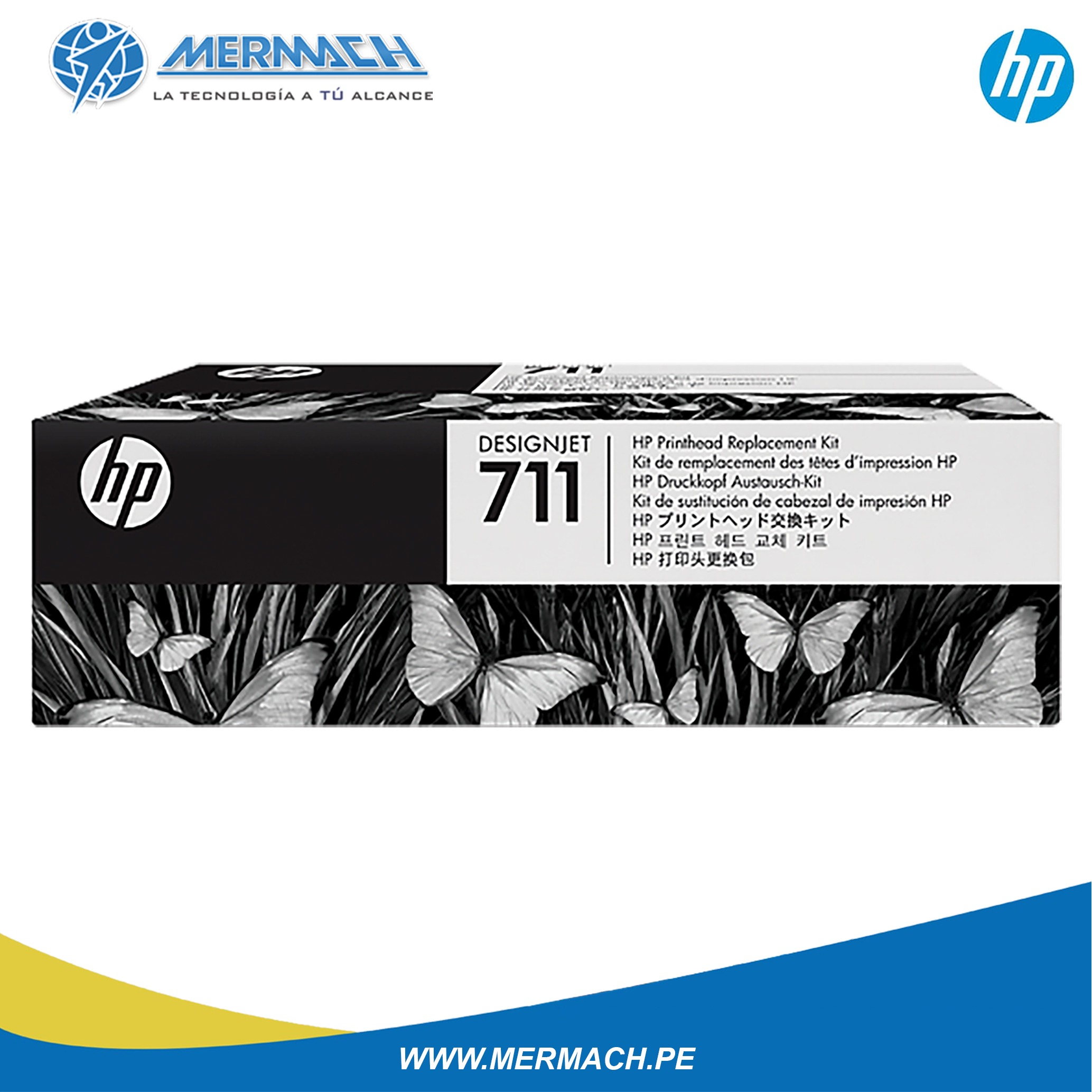 CABEZAL DE IMPRESION HP 711 C1Q10A DESIGNJET T120/T125/T130/T520 - Imagen 3