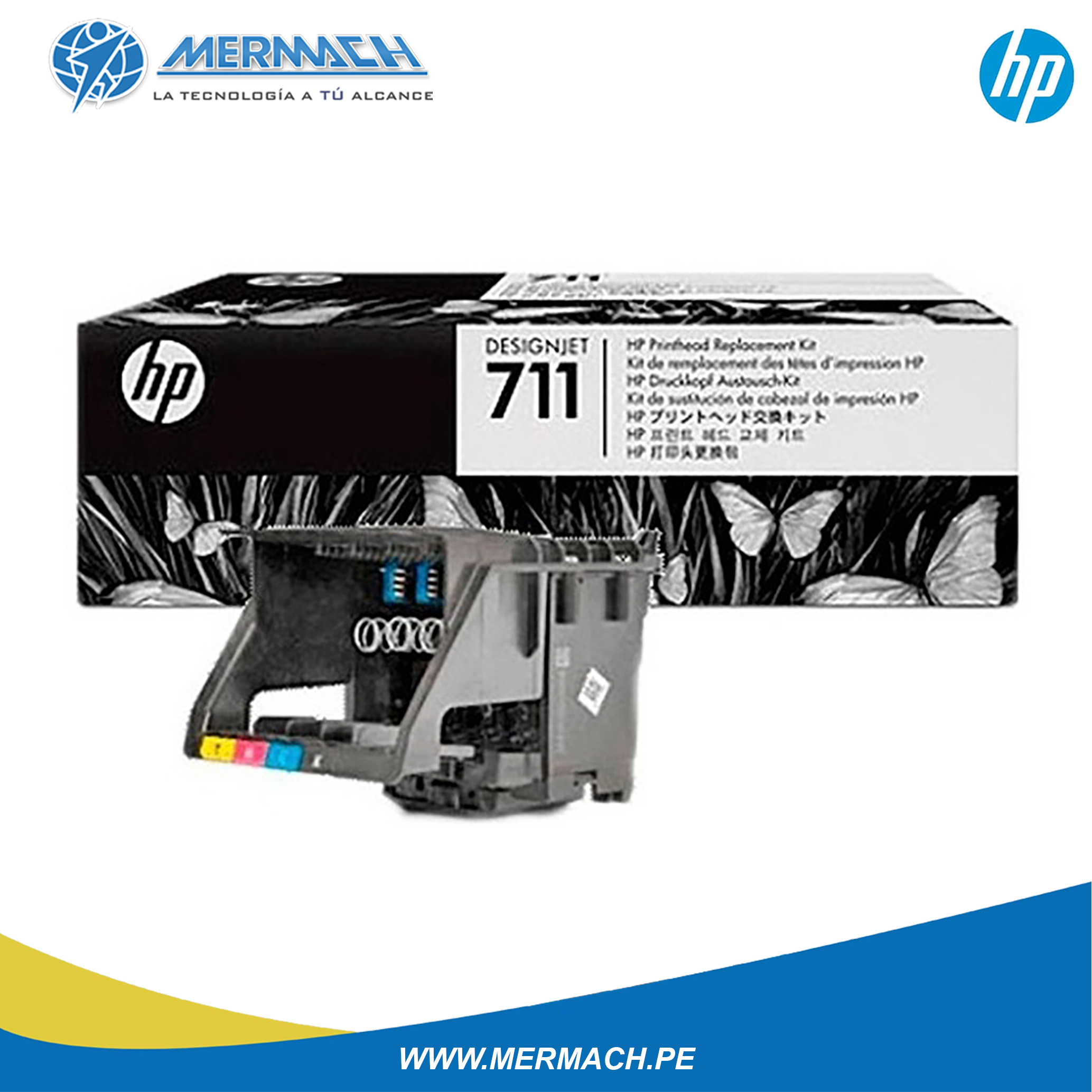 CABEZAL DE IMPRESION HP 711 C1Q10A DESIGNJET T120/T125/T130/T520 - Imagen 2