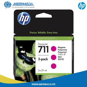 TINTA HP 711 CZ135A TRIPACK MAGENTA 29ML DESIGNJET T120/T125/T130/T520