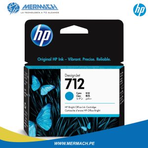 TINTA HP 712 3ED67A CYAN 29ML DESIGNJET T230/T250/T630/T650