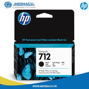 TINTA HP 712 3ED70A BLACK 38ML DESIGNJET T230/T250/T630/T650