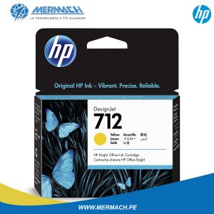 TINTA HP 712 3ED69A YELLOW 29ML DESIGNJET T230/T250/T630/T650