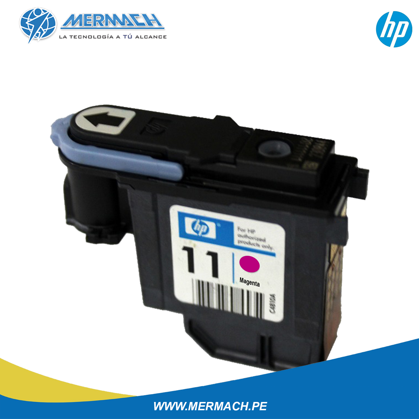 CABEZAL DE IMPRESIÓN HP 11 C4812A MAGENTA 500/800/2200 - Imagen 3