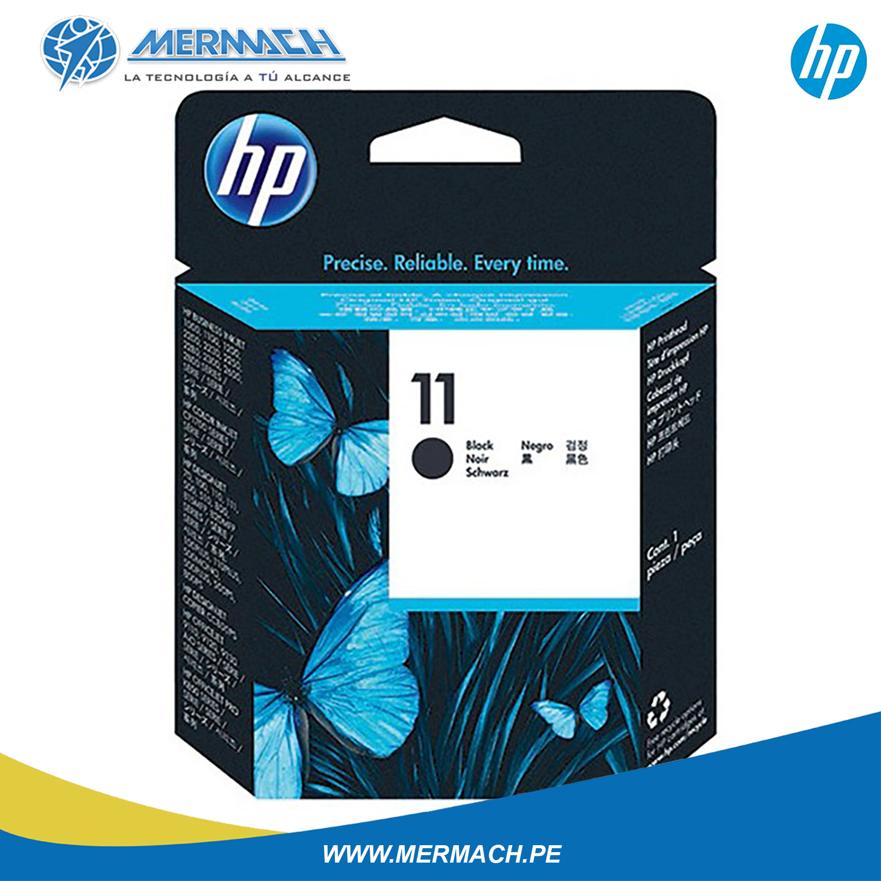 CABEZAL DE IMPRESIÓN HP 11 C4810A NEGRO 500/800/2200 - Imagen 2