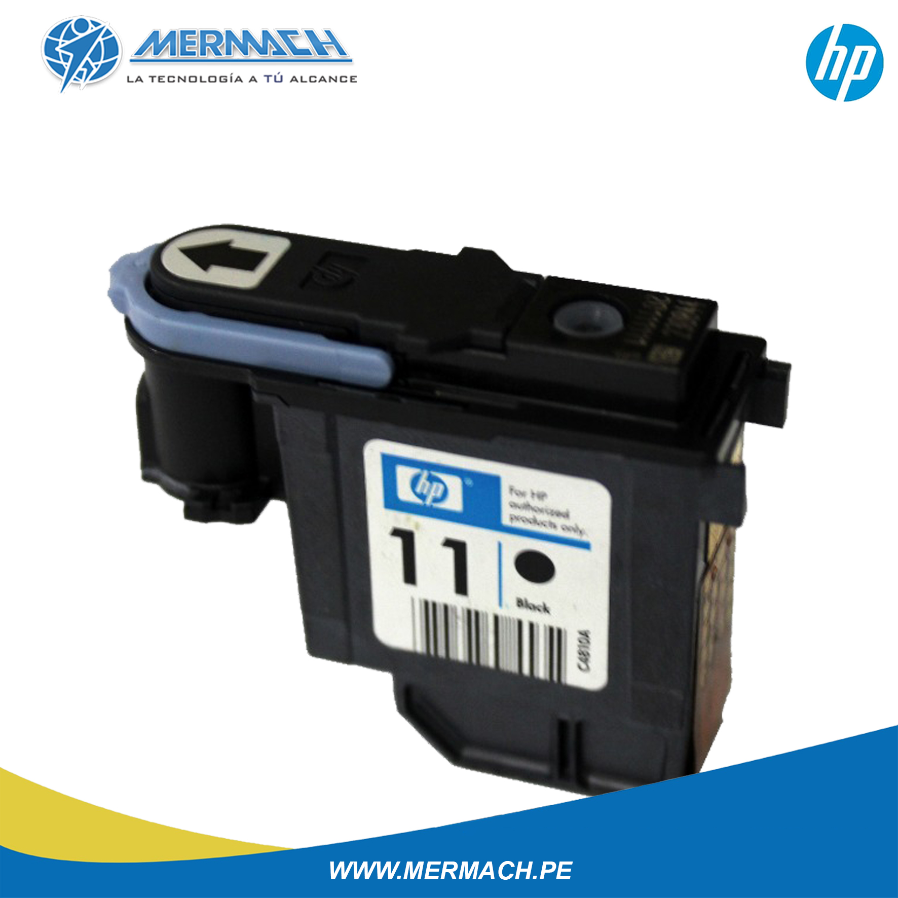 CABEZAL DE IMPRESIÓN HP 11 C4810A NEGRO 500/800/2200 - Imagen 3