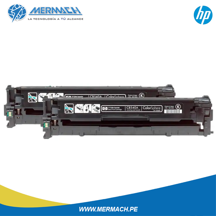 TONER HP DUAL PACK 125AD CB540AD NEGRO LASERJET CP1210/CP1215/CM1312 4.4PAG - Imagen 4