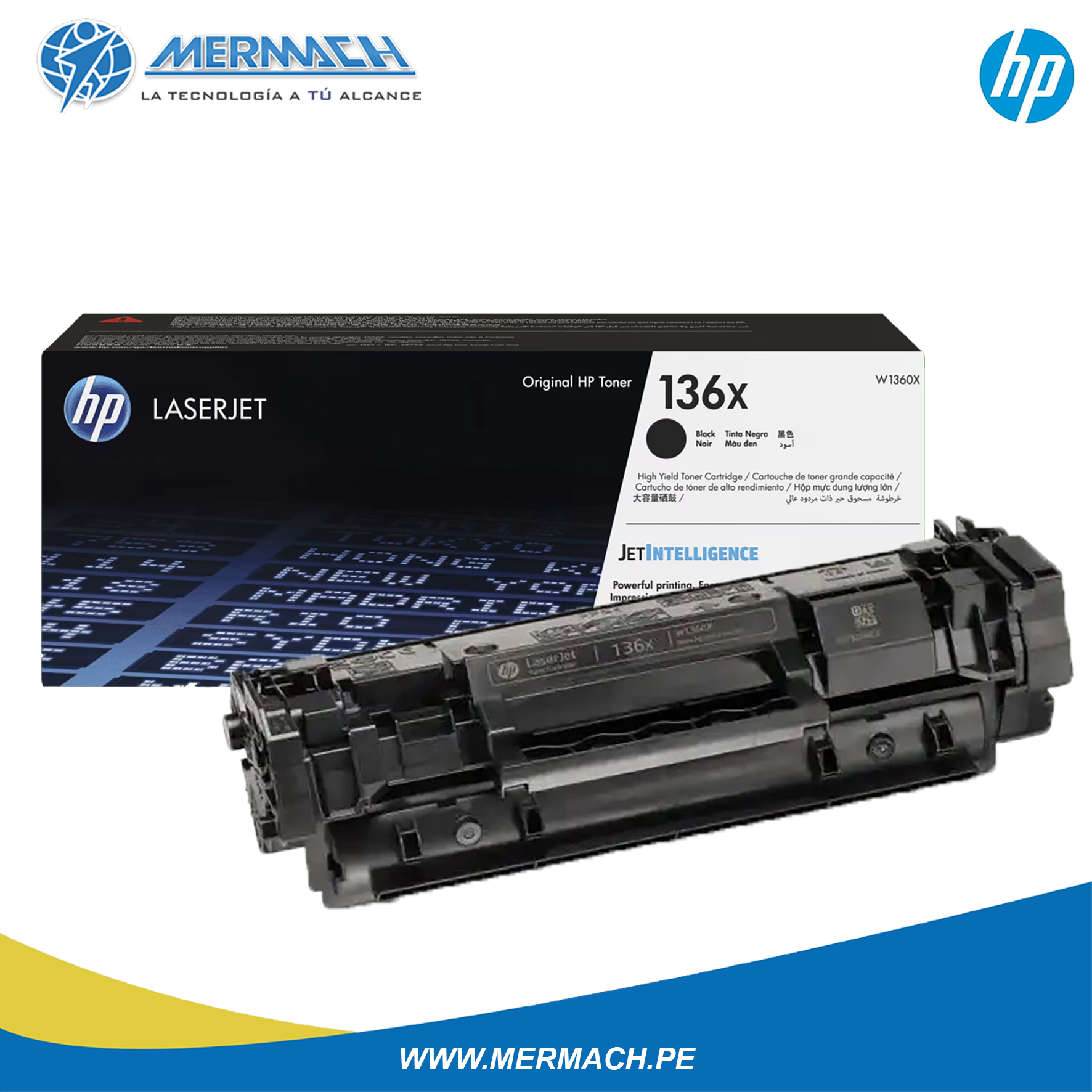 TONER HP 136X W1360X BLACK LASERJET M211 2,6K - Imagen 3