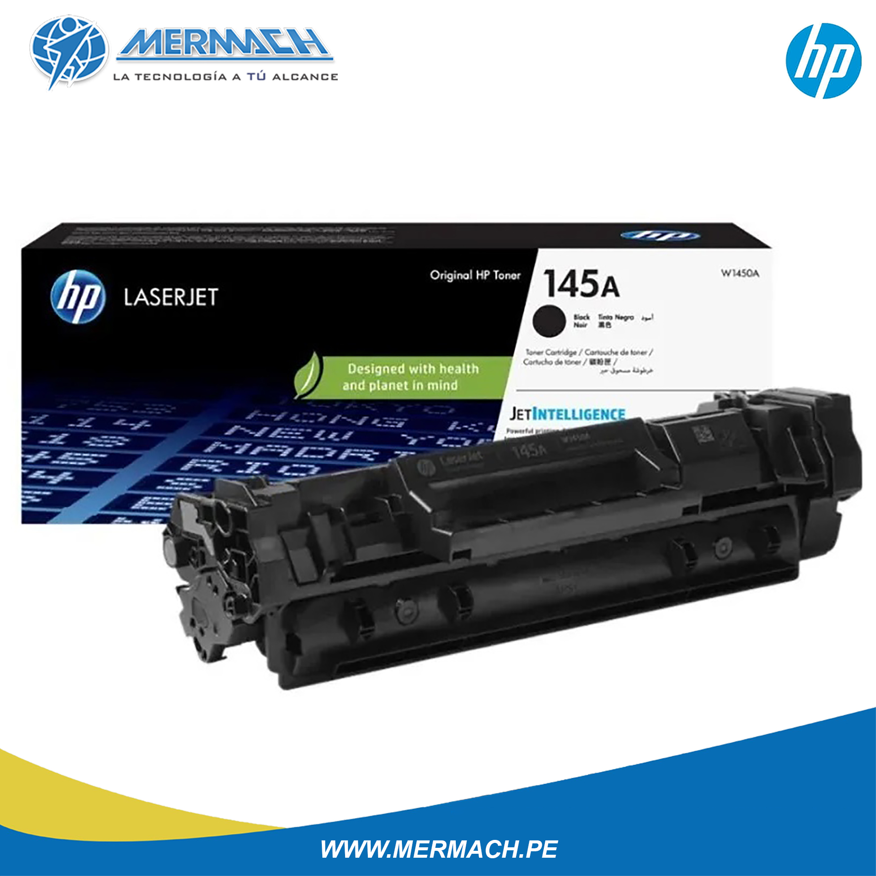 TONER HP 145A W1450A BLACK LASER JET 3103 1,700 PGS - Imagen 3