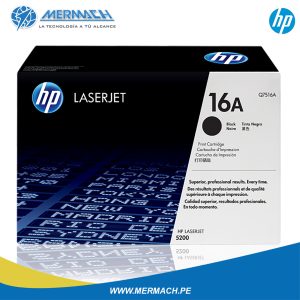 TONER HP 16A Q7516A BLACK LASERJET 5200 SERIES 12K