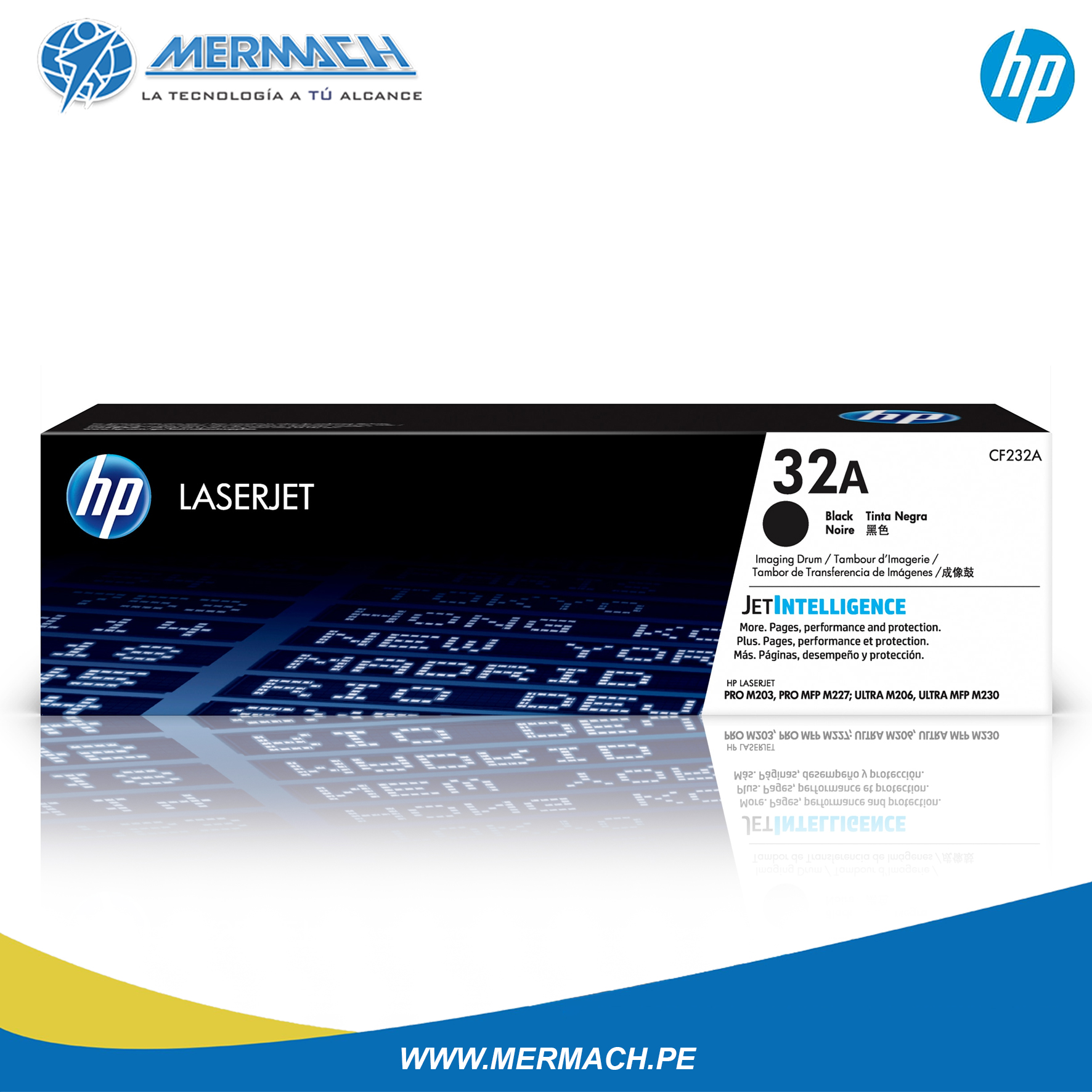 TAMBOR O UNIDAD DE IMAGEN HP 32A CF232A LASERJET PRO MFP M227, M203 23K