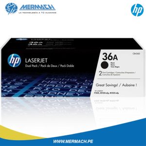 TONER HP DUAL PACK 36AD CB436AD BLACK HP LASERJET P1505/M1522 4K