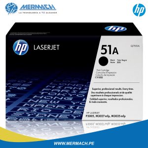 TONER HP 51A Q7551A BLACK LASERJET PRO M3035MFP/M3035XSMFP/M3027MFP 6.5K