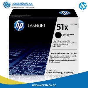 TONER HP 51X Q7551X BLACK LASERJET PRO M3035MFP/M3035XSMFP/M3027MFP 13K