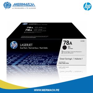 TONER HP DUAL PACK 78AD CE278AD BLACK HP LASERJET P1566/P1606/M1536 4.2K