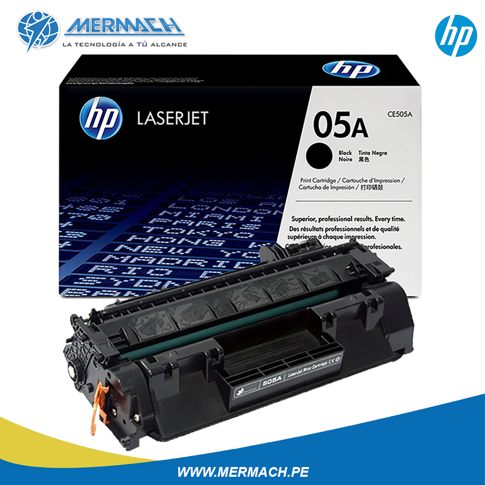 TONER HP 05A CE505A BLACK LASERJET P2035/P2055/P2050 2.3K - Imagen 2