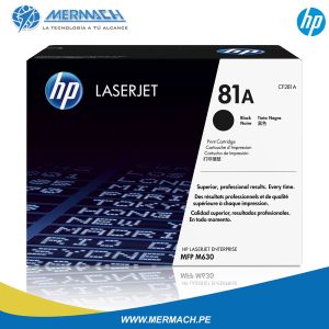 TONER HP 81A CF281A BLACK LASERJET ENTERPRISE M630 10.5K