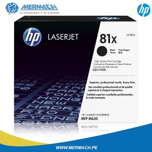 TONER HP 81X CF281X BLACK LASERJET ENTERPRISE M630 25K