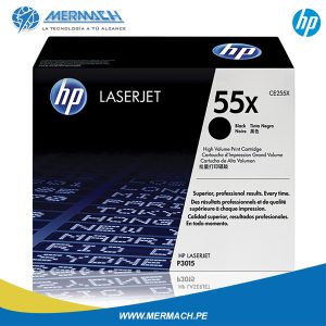 TONER HP 55X CE255X BLACK LASERJET P3011/P3015 12.5K