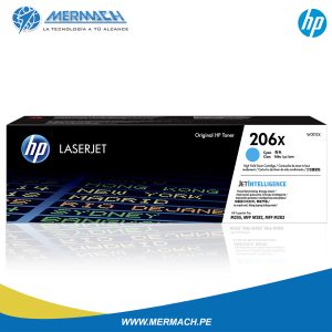 TONER HP 206X W2111X CYAN LASERJET PRO M282NW 2,450PAG