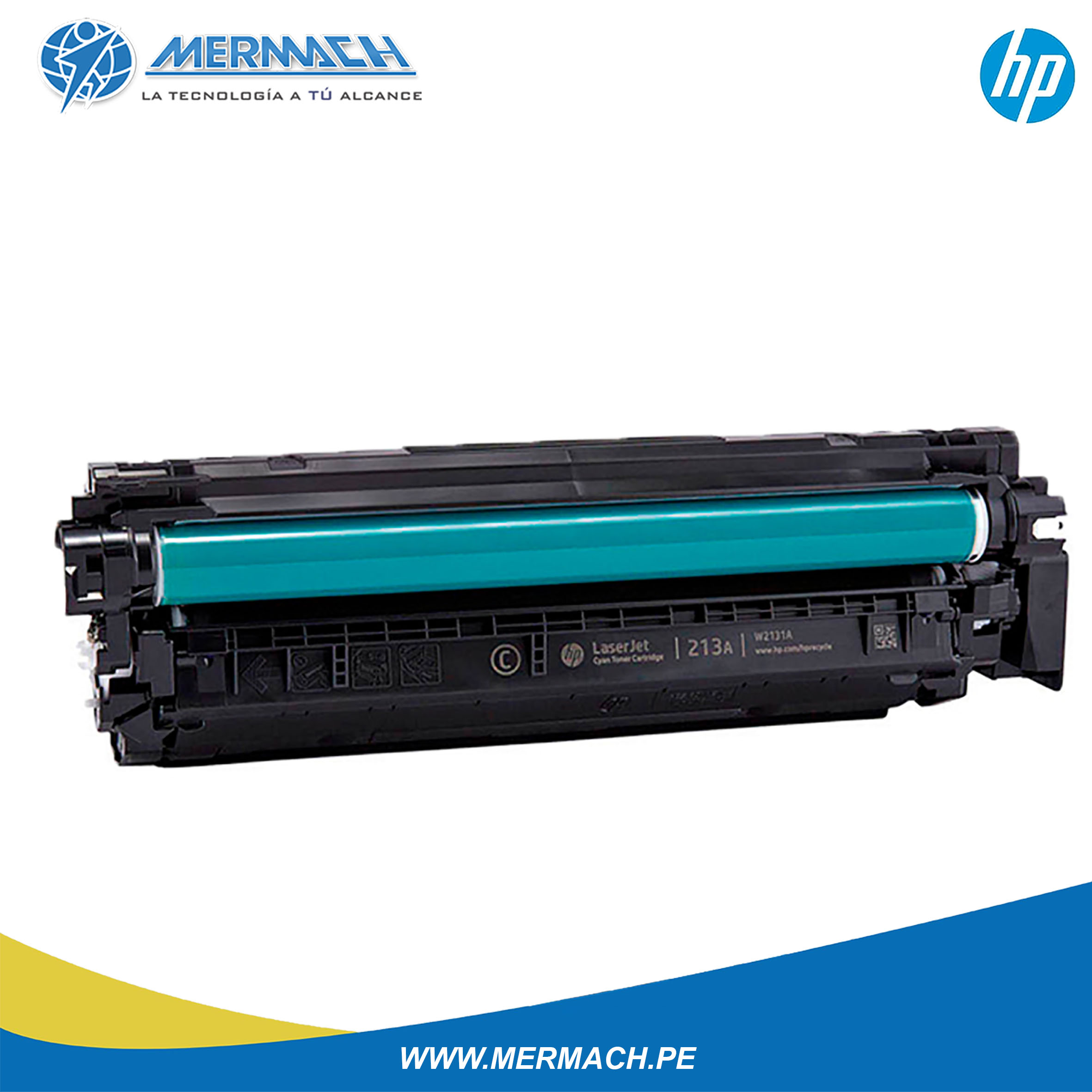 TONER HP 213A W2131A CYAN LASER JET ENTERPRISE 5700/5800 3,000PAG - Imagen 3