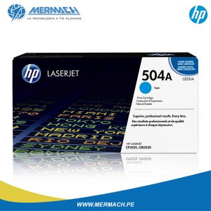 TONER HP 504A CE251A CYAN COLOR LASERJET CM3530 / CP3525N 7,000PAG