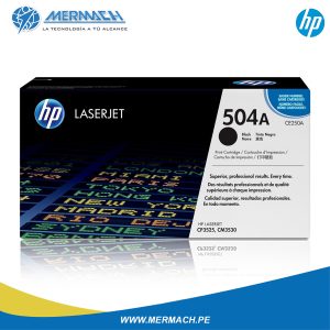 TONER HP 504A CE250A NEGRO COLOR LASERJET CM3530 / CP3525N 5,000PAG