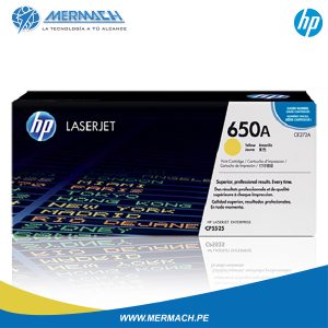 TONER HP 650A CE272A YELLOW COLOR LASERJET CP5525 15K