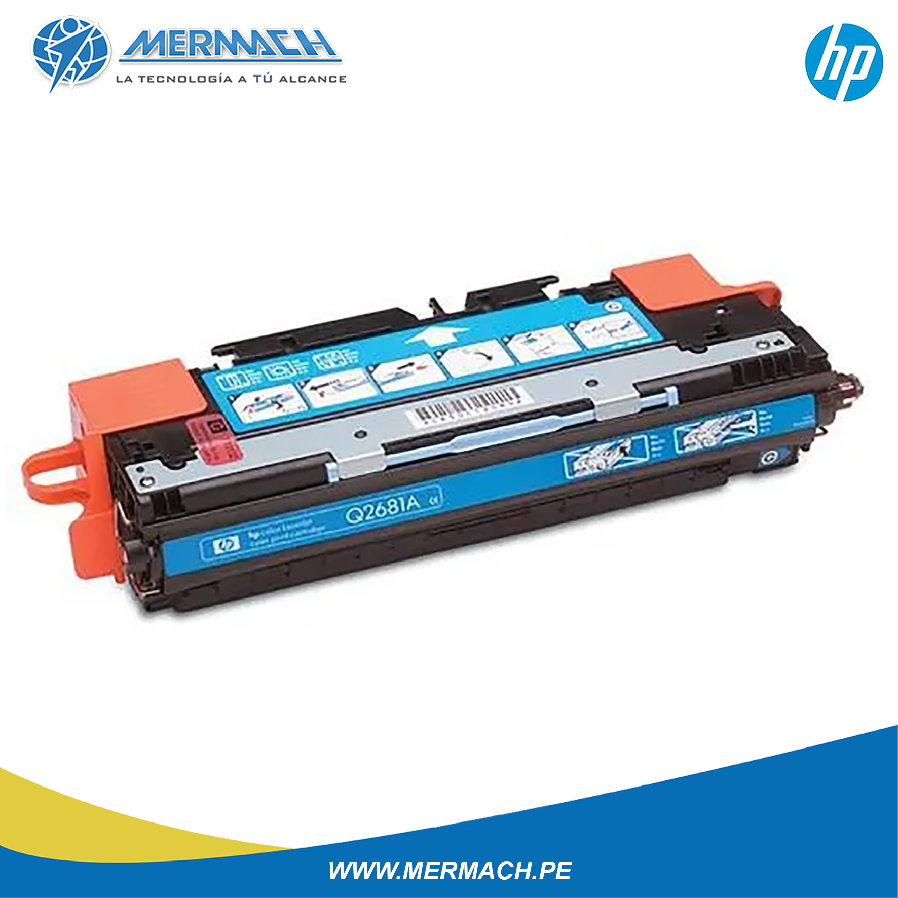 TONER HP 311A Q2681A CYAN COLOR LASERJET 3700 6K - Imagen 3