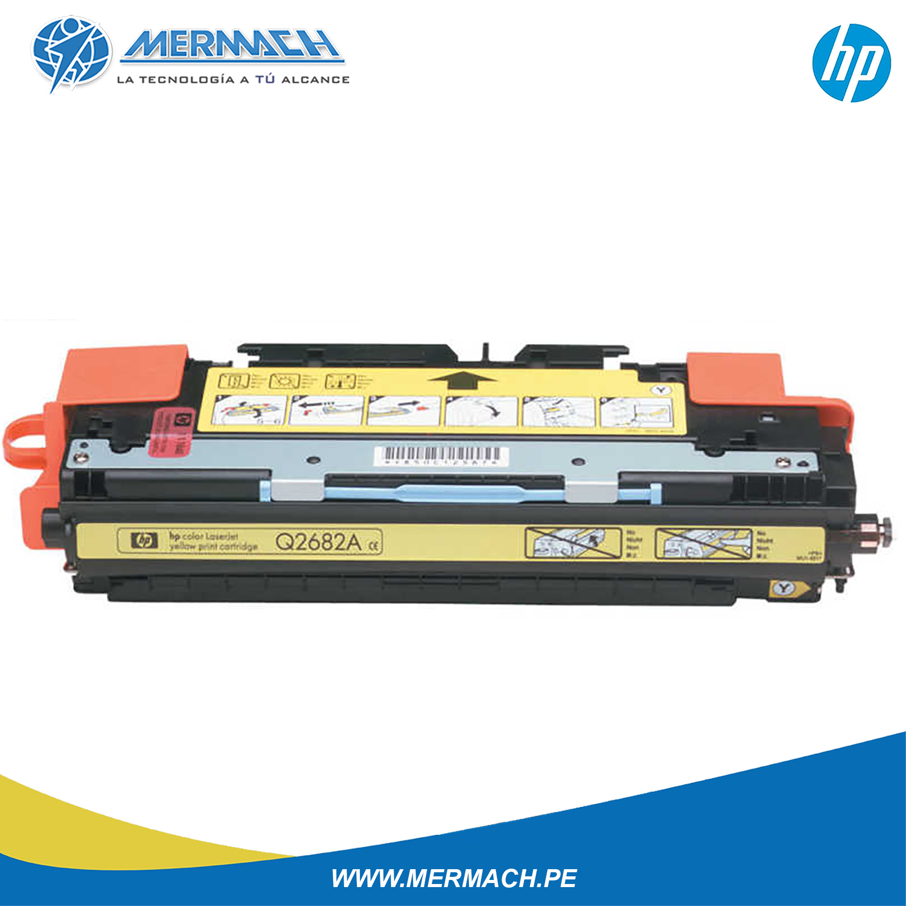 TONER HP 311A Q2682A YELLOW COLOR LASERJET 3700 6K - Imagen 3