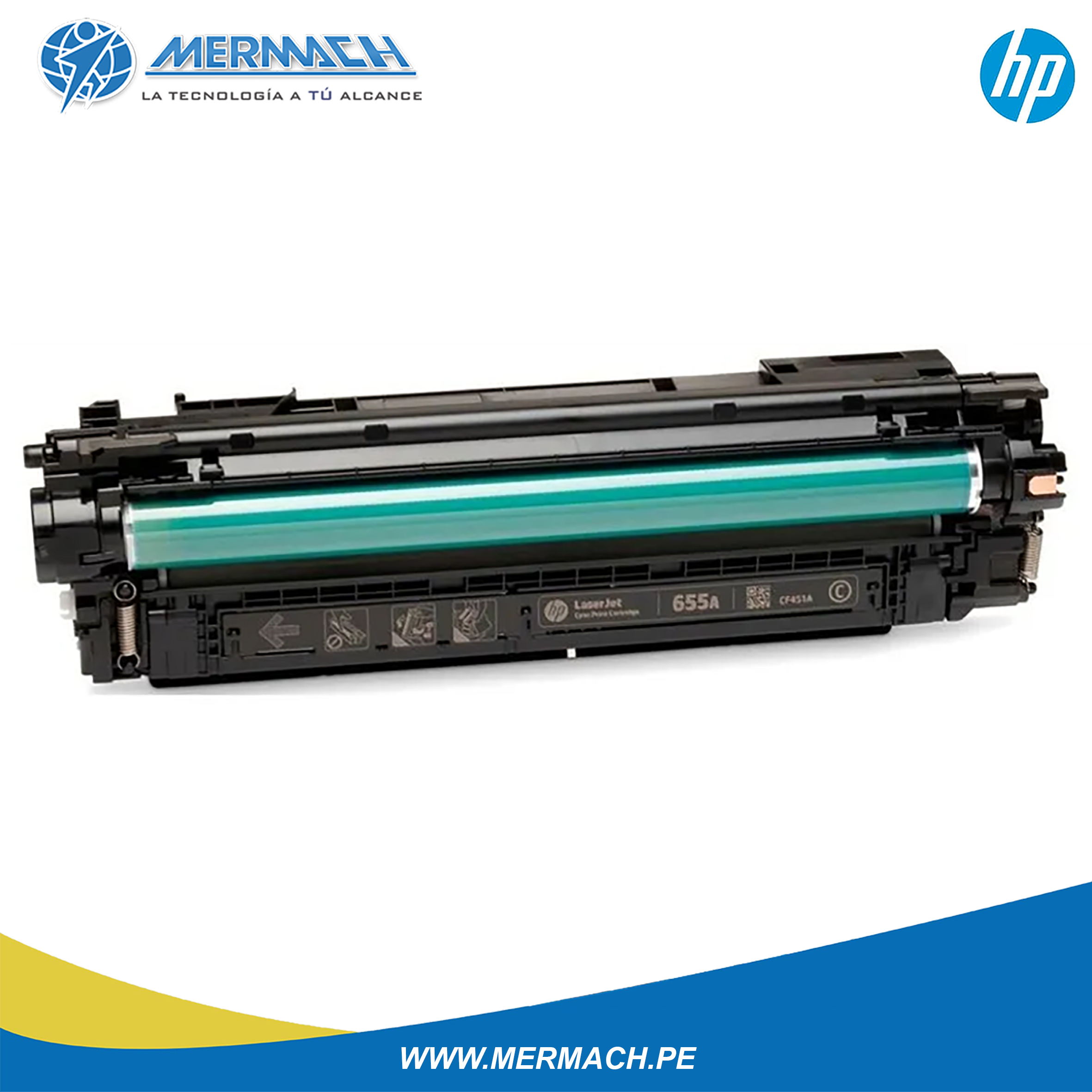 TONER HP 655A CF450A NEGRO COLOR LASERJET ENTERPRISE M652/M681 12.5K - Imagen 3