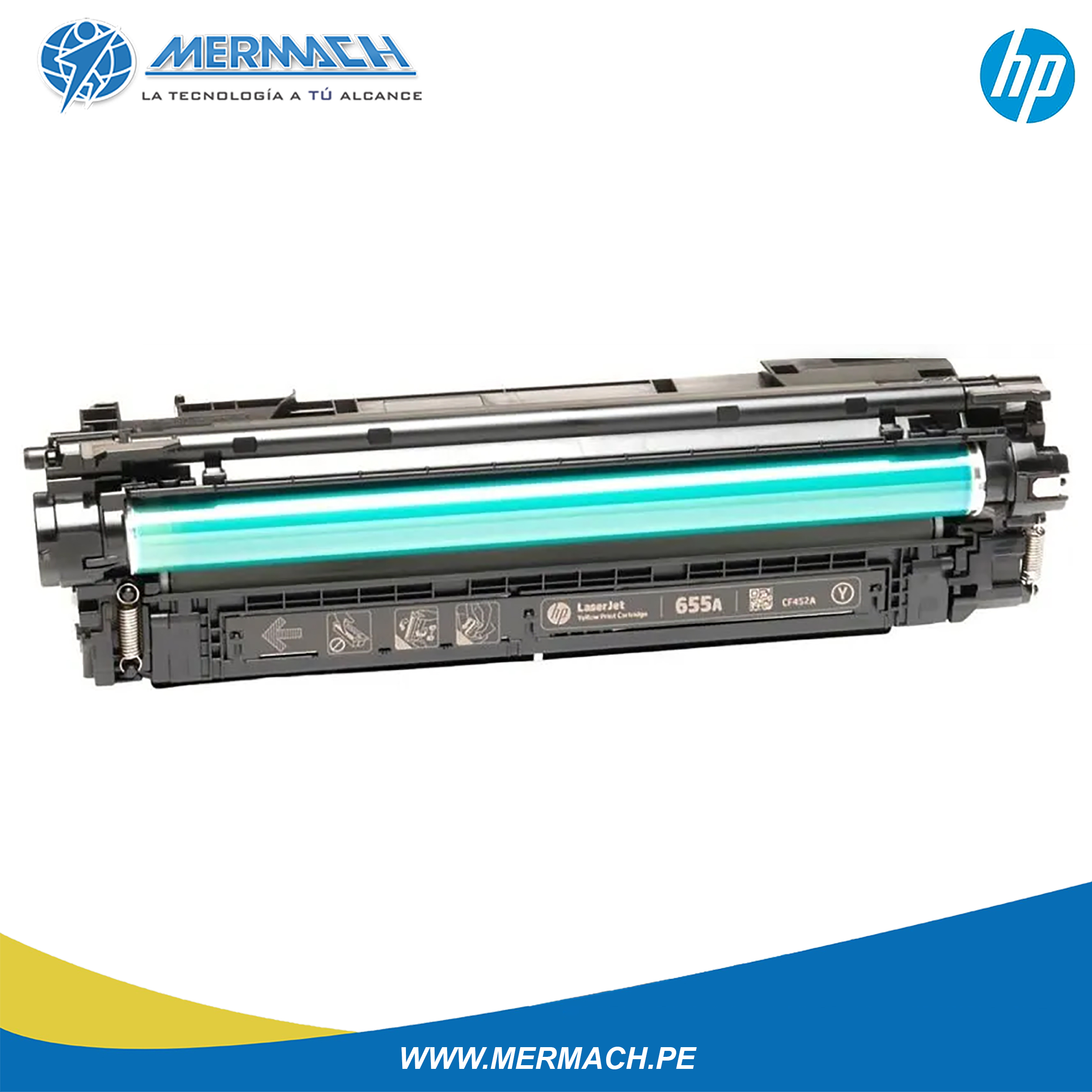 TONER HP 655A CF452A YELLOW COLOR LASERJET ENTERPRISE M652/M681 10.5K - Imagen 3
