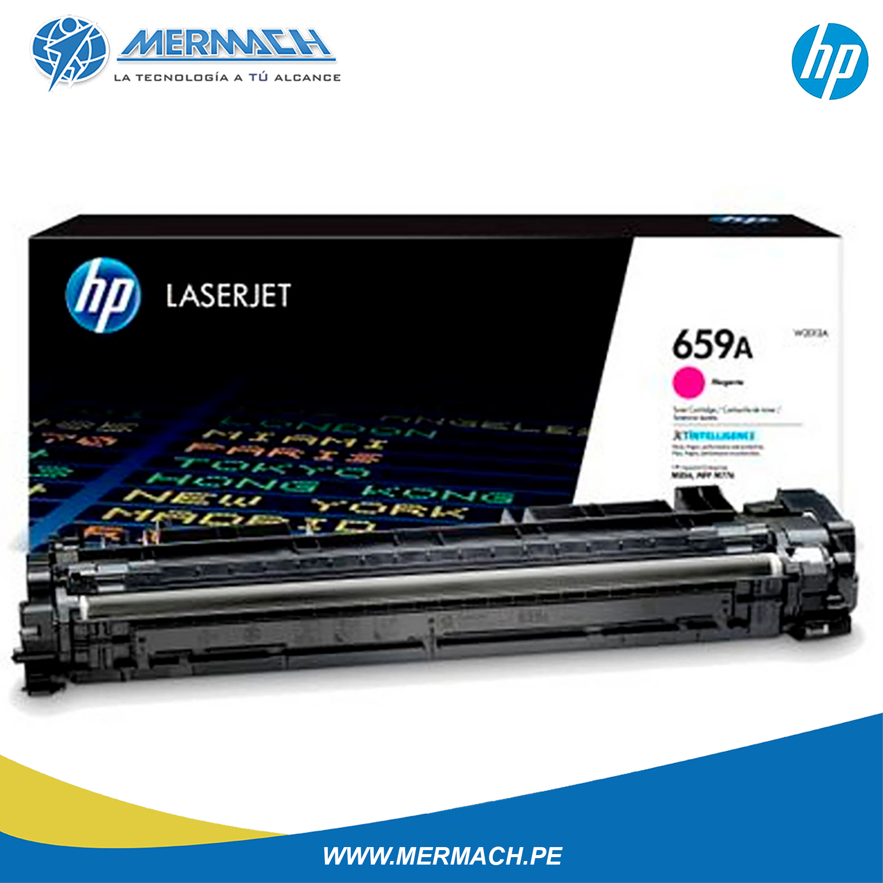 TONER HP 659A W2013A MAGENTA HP COLOR LASERJET M856 13K - Imagen 2
