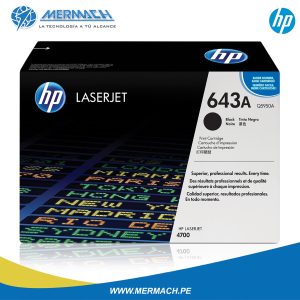 TONER HP 643A Q5950A BLACK HP COLOR LASERJET 4700 11K