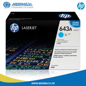 TONER HP 643A Q5951A CYAN HP COLOR LASERJET 4700 10K
